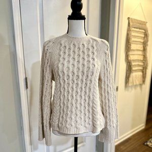 J. Crew NOWT ivory chenille sweater, gorgeous!! Sz. small